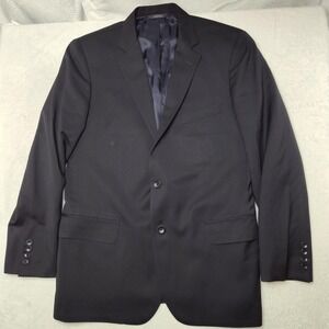 Brooks Brothers Suit Jacket Men 42R Blue Wool 1818 Fitzgerald Two-Button Estrato